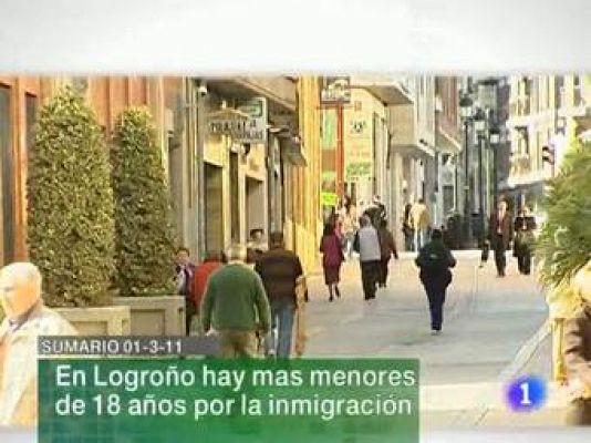 Informativo Telerioja - Telerioja en 2' - 01/03/11