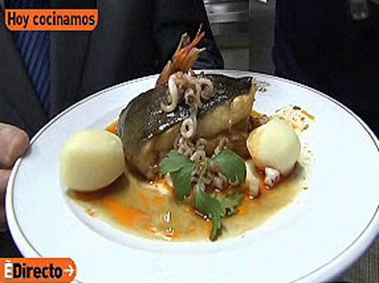 RTVE Cocina - Rodaballo con chipirones