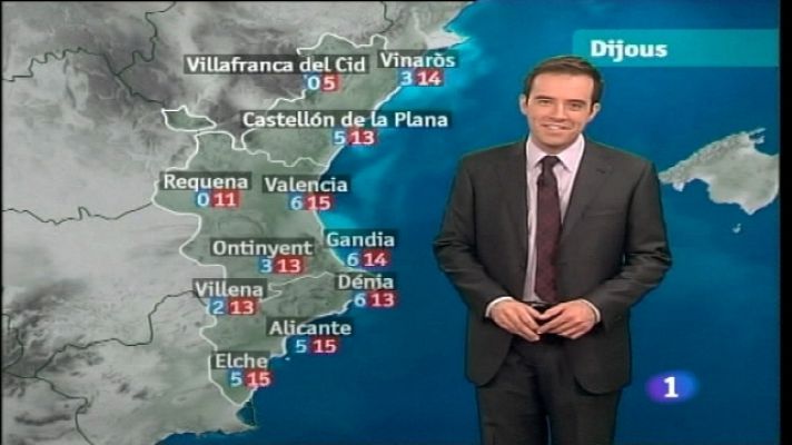 El tiempo en la Com. Valenciana 