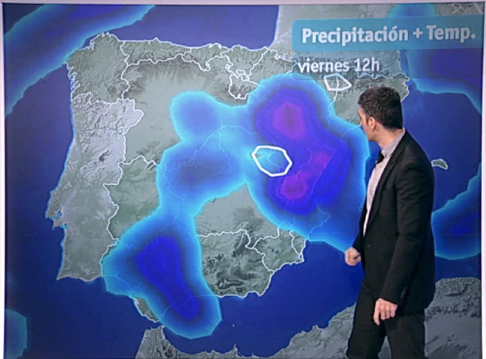 Nevadas en zonas del centro y mitad sur peninsular