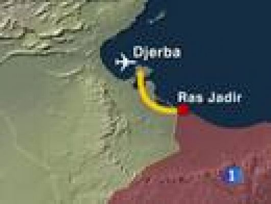 Telediario 1 - Puente aéreo entre Túnez y Egipto