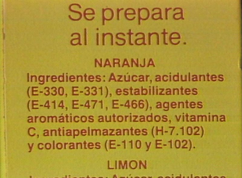 ¿Te acuerdas?:  Aditivos bajo sospecha