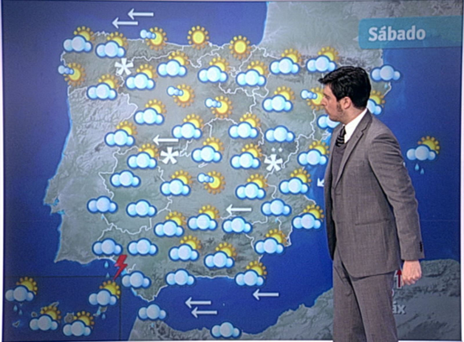 La cota de nieve se situará mañana en la península entre 900 y 1.000 metros