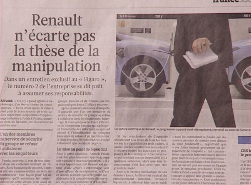 En Francia, pierde fuerza la tesis del espionaje industrial a Renault