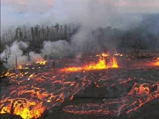 Telediario 1 - El Kilauea vuelve a lanzar lava
