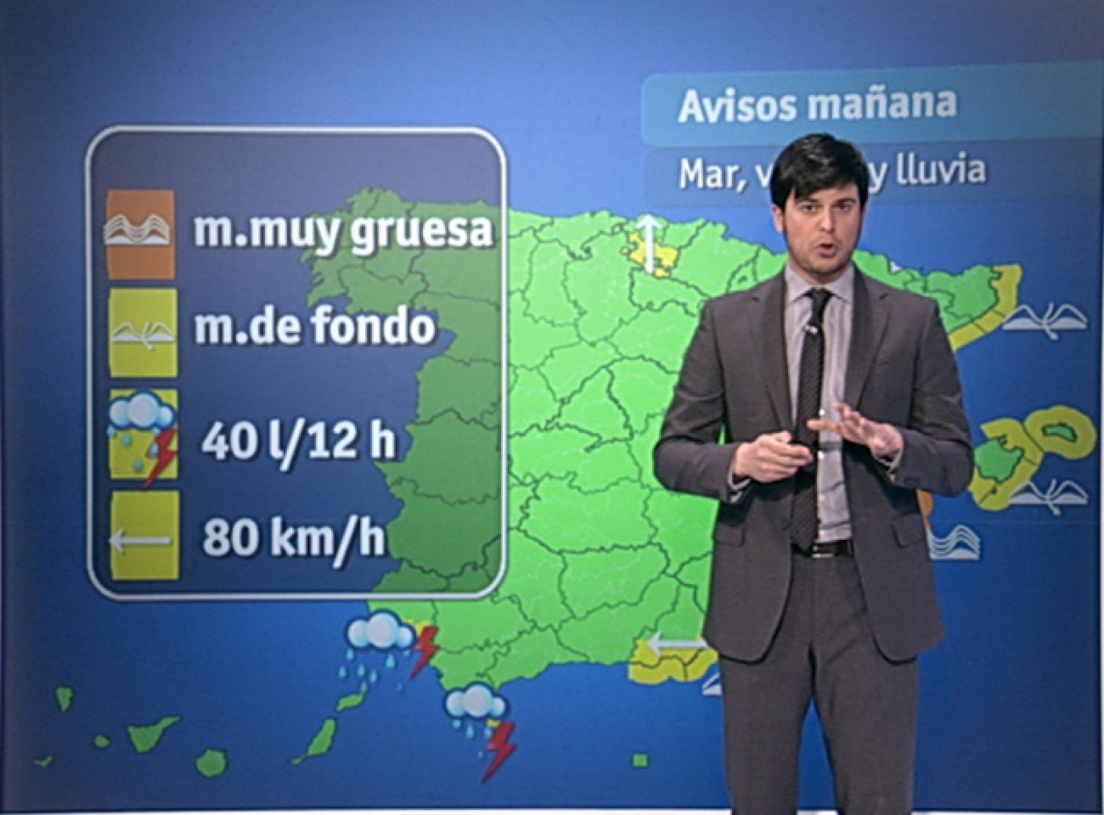 Los cielos estarán nubosos en casi toda la Península y habrá posibilidad de tormentas en el sur y suroeste