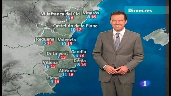 El tiempo en la Com. Valenciana 