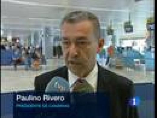 Telediario 1 - Reacciones a la huelga de AENA