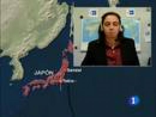 Telediario 1 - Comunicación vía internet con Patricia Souza, delegada de la agencia EFE en Japón