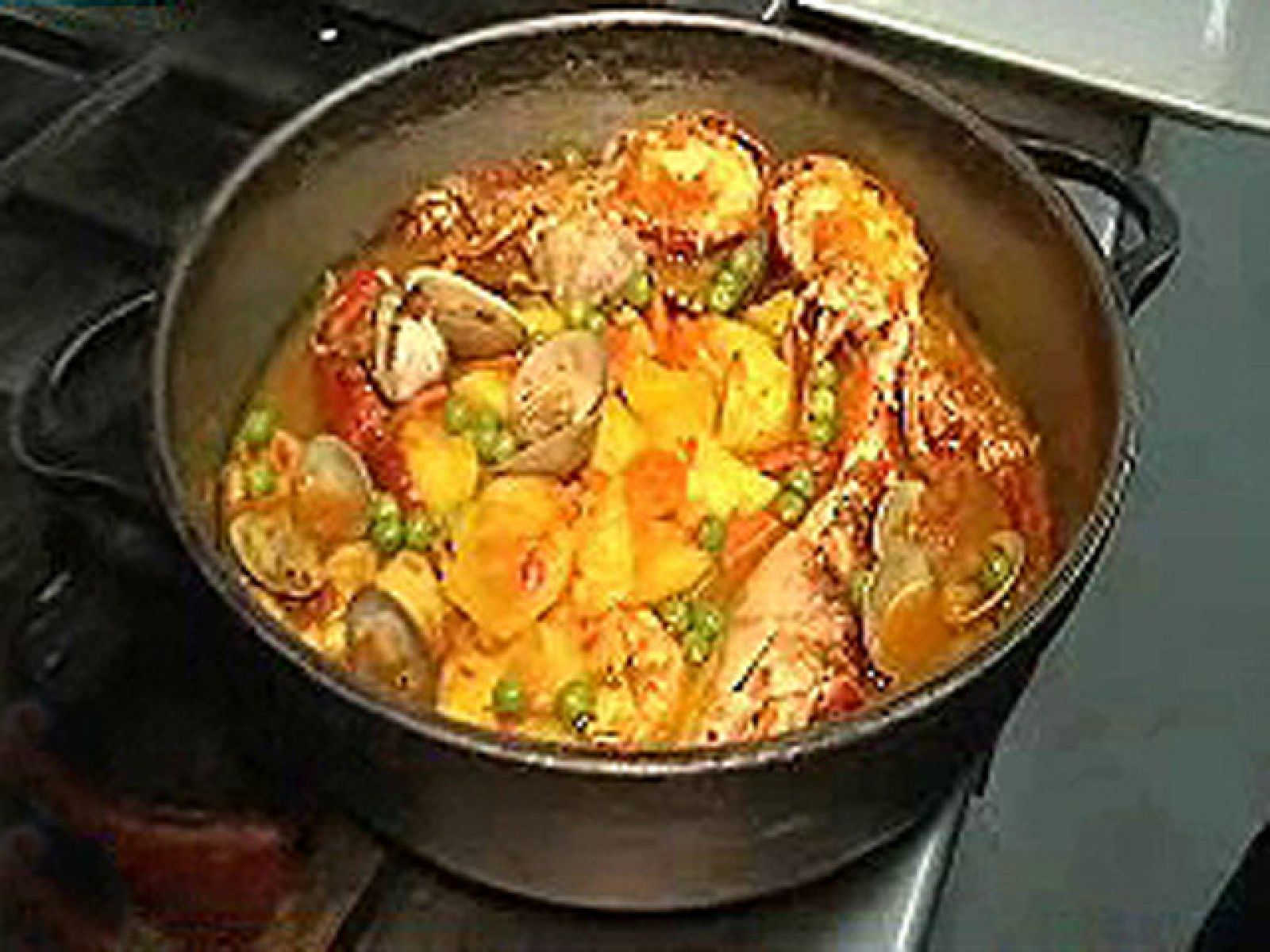 España Directo - Guiso de patatas con marisco