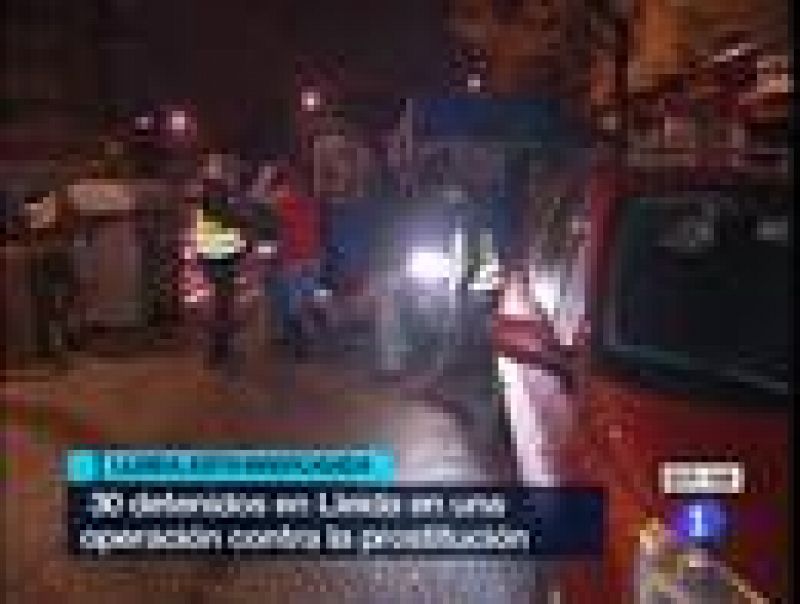 Al menos 30 detenidos en una operación contra el tráfico de mujeres en Lleida