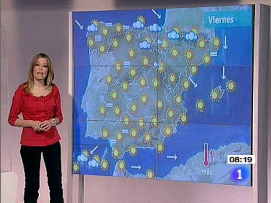 El tiempo - Tiempo primaveral para el fin de se