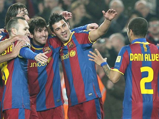 Telediario 1 - Homenaje a Abidal ante el Getafe