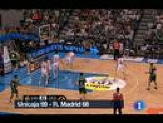 Telediario 1 - El Unicaja gana al Madrid sobre la bocina