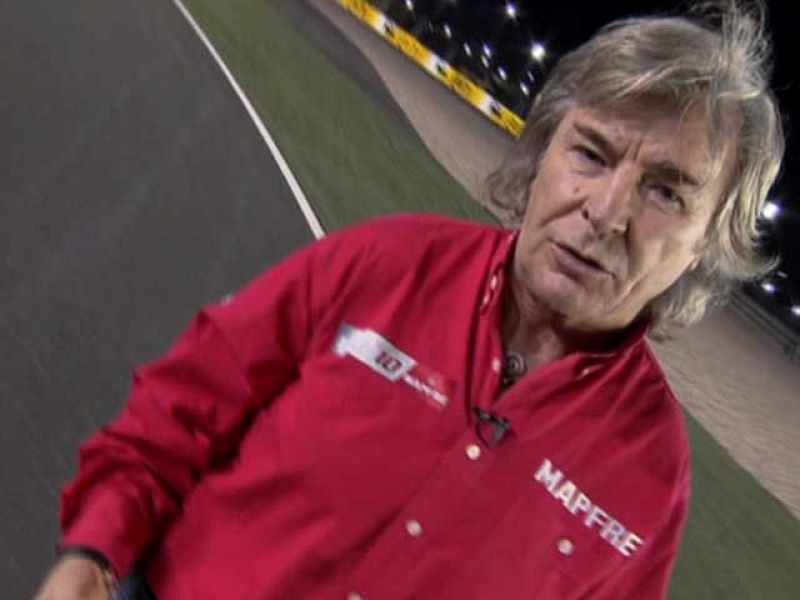 El ex piloto y comentarista de TVE Ángel Nieto recorre el circuito catarí de Losail para desvelar algunos de sus secretos.