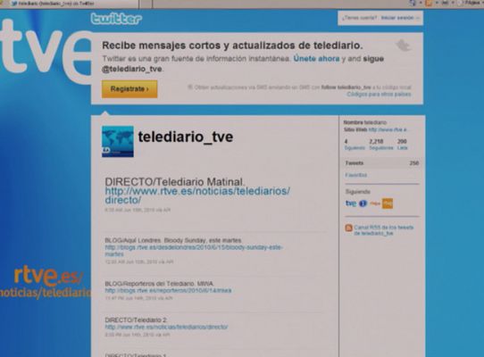 Telediario 1 - Twitter cumple cinco años