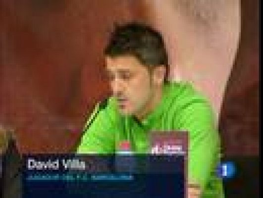 Telediario 1 - Villa, sin presión de cara al gol