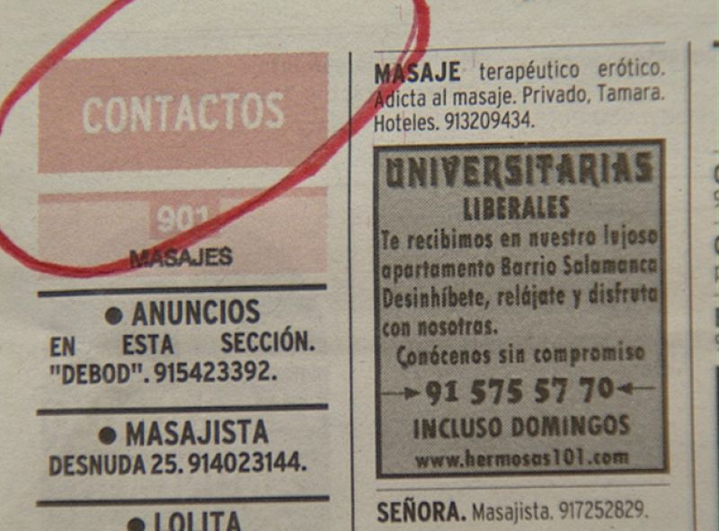 El Consejo de Estado respalda al Gobierno en su intención de prohibir los anuncios de prostitución