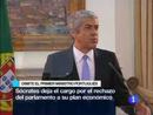 Telediario 1 - Telediario Matinal en 4' - 24/03/11