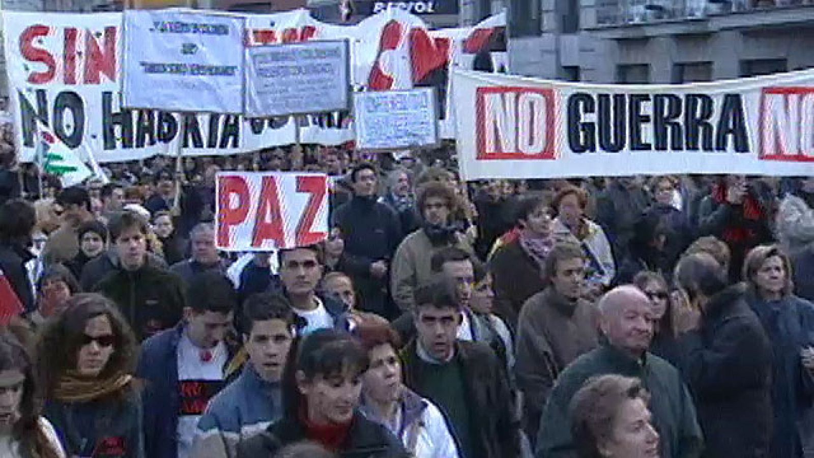 Manifestación contra la guerra de Irak en 2003