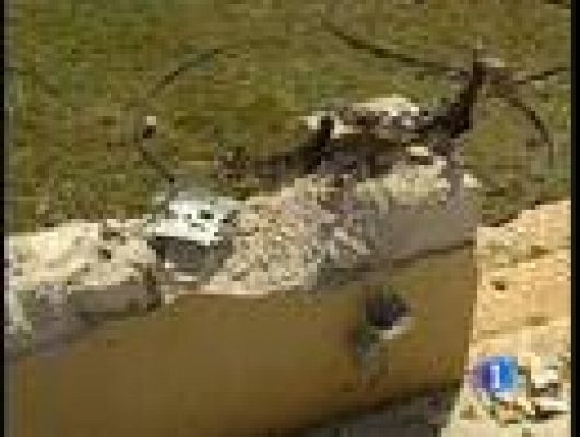 Telediario 1 - Gadafi muestra los daños