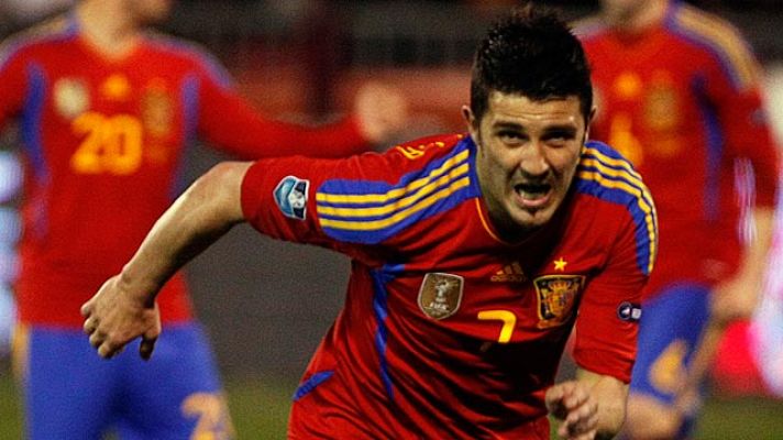 Eurocopa - 2-1, gol de Villa de penalti