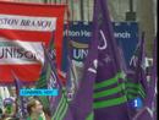 Telediario 1 - Manifestación en Londres