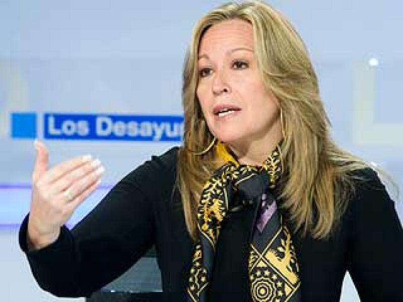 La ministra de Exteriores, Trinidad Jiménez, ha visitado `Los desayunos de TVE¿ donde ha destacado que en Libia se han producido ¿algunos avances importantes¿ a raíz de la últimas resoluciones de la ONU 