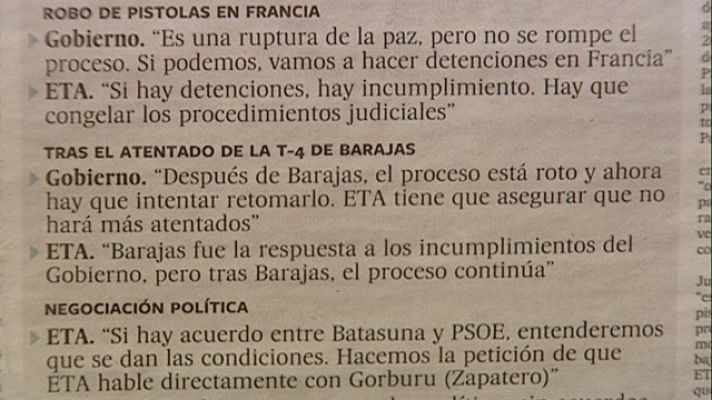 Telediario 1 - 'Actas de ETA'