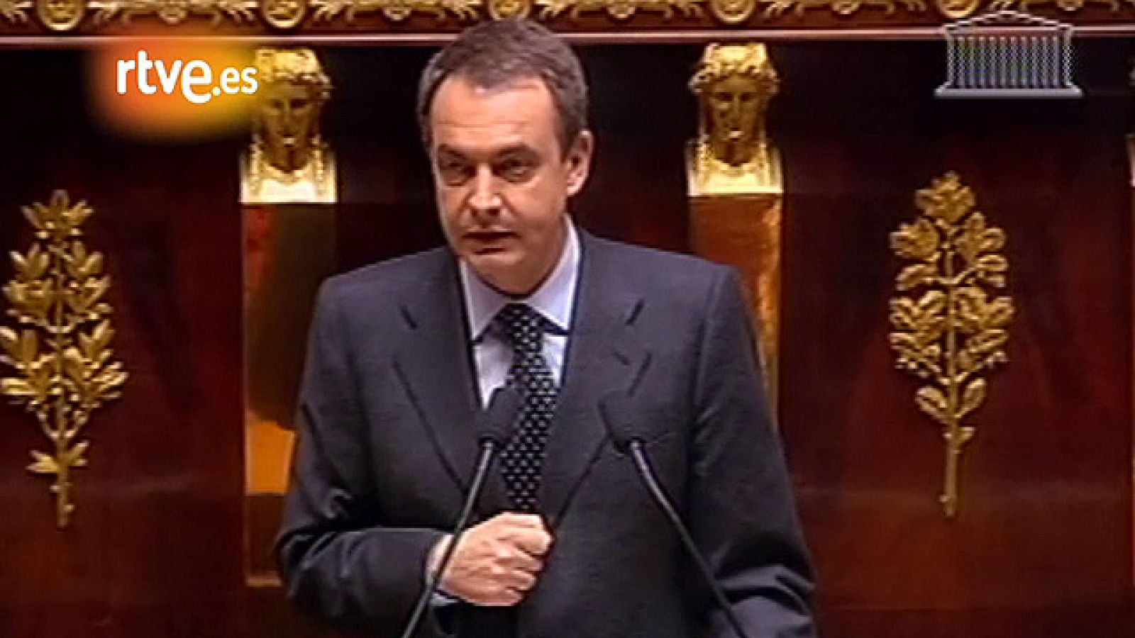 Zapatero en la Asamblea Nacional Francesa