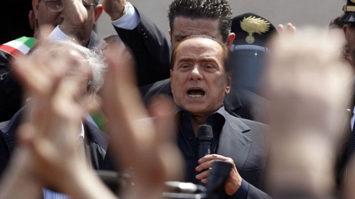 Berlusconi en Lampedusa