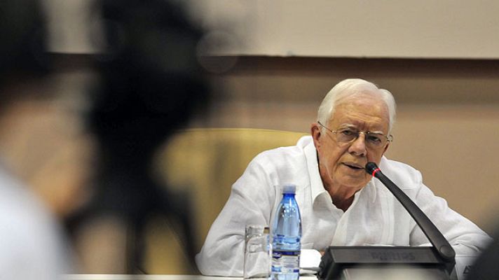 Telediario 1 - Carter y Fidel se reunen en Cuba