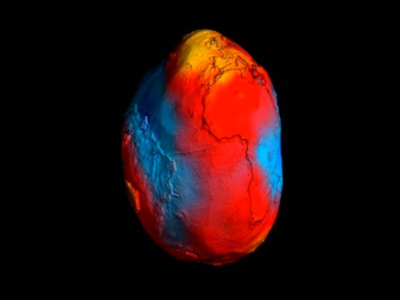 El modelo nunca visto de la fuerza de gravedad de la Tierra 