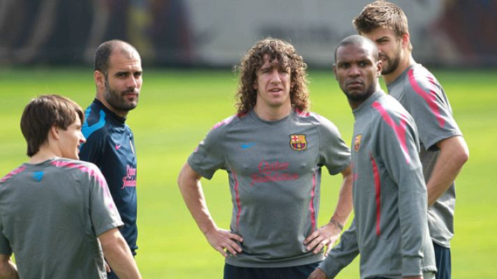 Telediario 1 - El Barça entrena con una sonrisa