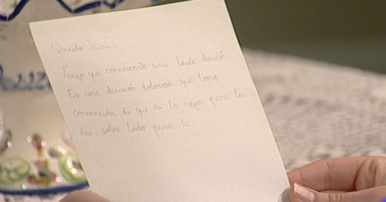 Amar en tiempos revueltos - Amar - Una carta de desamor