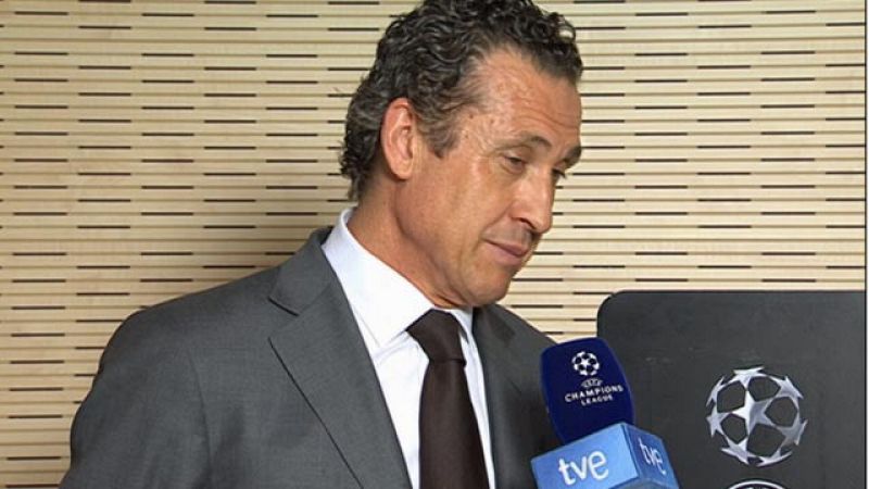 Jorge Valdano, director deportivo del Real Madrid, celebró el 4-0 cosechado por los blancos contra el Tottenham inglés en la ida de los cuartos de final de la Liga de Campeones, como un marcador "muy grande y muy merecido".