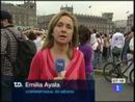 Telediario 1 - Los mexicanos se manifiestan contra el crimen organizado