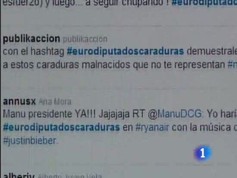 Escándalo en las redes sociales por la decisión de los eurodiputados de negarse a recortar sus gastos.