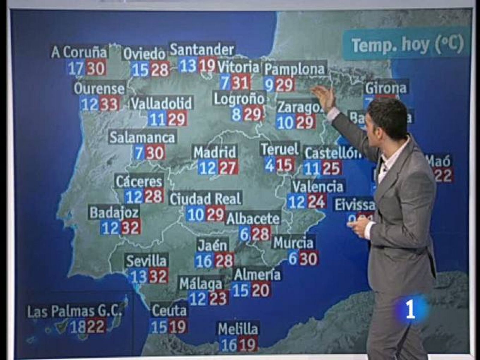 Temperaturas mínimas en ligero ascenso excepto en Galicia y suroeste de la península
