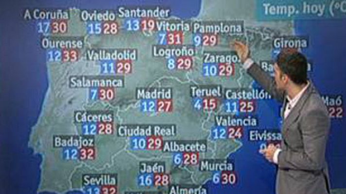 El tiempo - Calor en el Mediterráneo