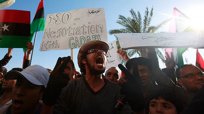 Telediario 1 - Los rebeldes libios rechazan el plan de la Unión Africana