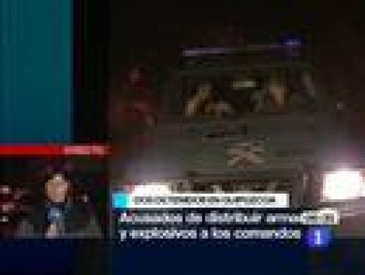 Telediario 1 - Detenidos dos supuestos etarras no fichados en Guipúzcoa