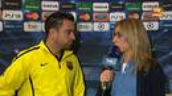 Champions League - Xavi: "Ahora, a afrontar el reto del Madrid"