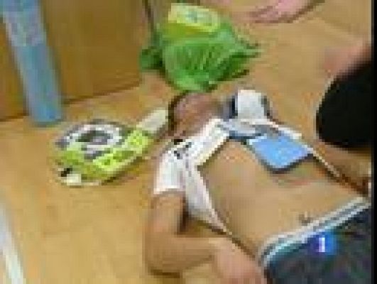 Telediario 1 - Desfibriladores en Segunda B