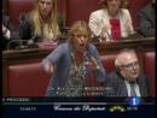 Telediario 1 - La Cámara italiana ha aprobado la ley del proceso breve que hará prescribir algunos casos