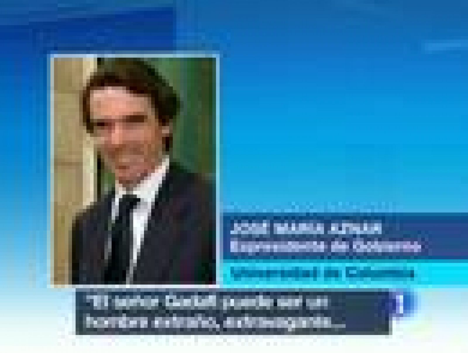 Telediario 1: Aznar considera "un amigo" a Gadafi | RTVE Play
