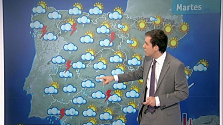 El tiempo - Aumento gradual de la nubosidad