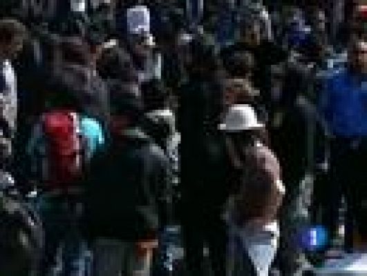 Telediario 1 - Choque por la inmigración