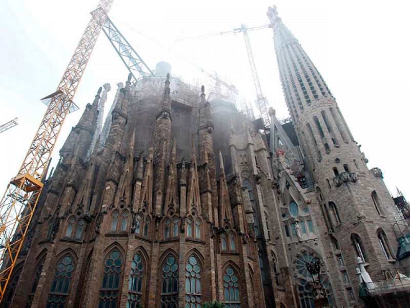 Un detenido por incendiar la cripta de la Sagrada Familia