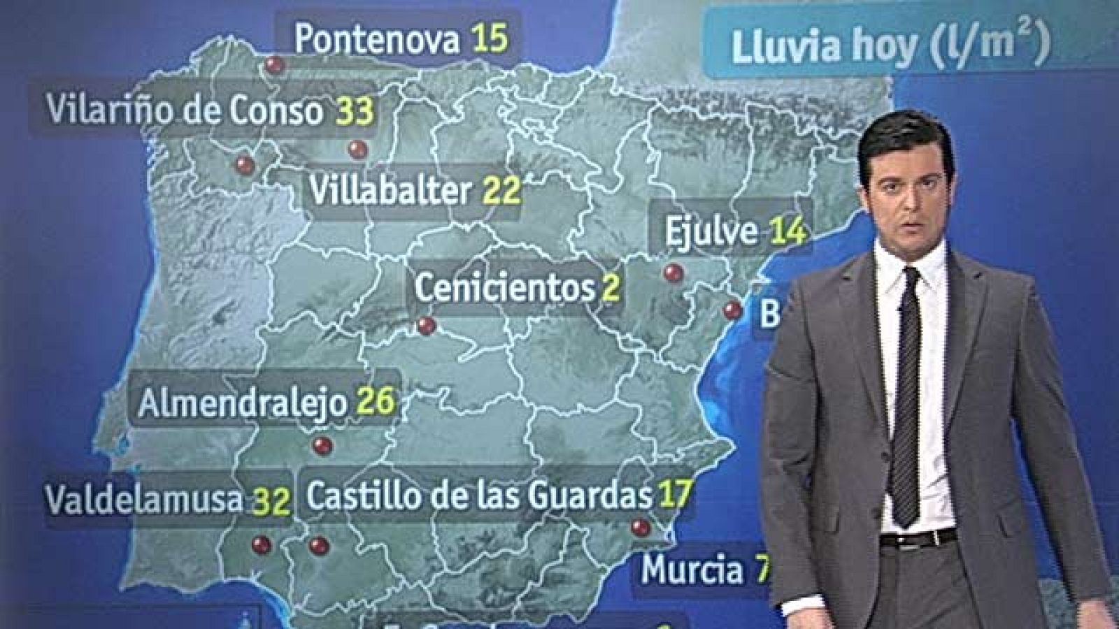 El suroeste peninsular estará en alerta amarilla el miércoles por fuertes lluvias